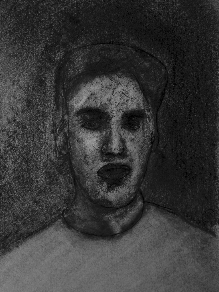 Speaker (pencil, charcoal and chalk, 22020729) Stephen J. Williams